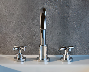 VERA - 3 hole washbasin tap with aerator by GUGLIELMI RUBINETTERIE - view 3